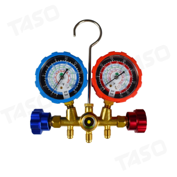 HONGSEN Brass Valve Body Manifold Gauge